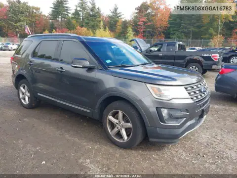 1FM5K8D8XGGA16783 — 2016 Ford Explorer, Естественный износ, фото до ремонта