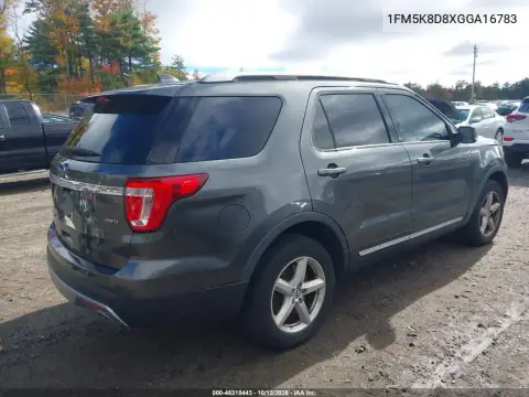 1FM5K8D8XGGA16783 — 2016 Ford Explorer, photo 5 from IAAI 23.10.2026, Normal wear