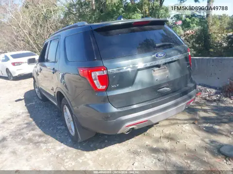 1FM5K8D89GGA49788 — 2016 Ford Explorer, photo 4 from IAAI 27.10.2026, Normal wear