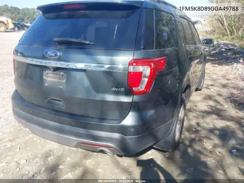 1FM5K8D89GGA49788 — 2016 Ford Explorer, photo 5 from IAAI 27.10.2026, Normal wear