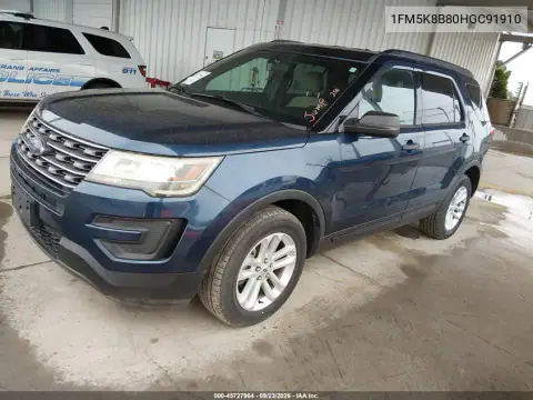 1FM5K8B80HGC91910 — 2017 Ford Explorer, фото 3 з IAAI 21.10.2026, Звичайний знос