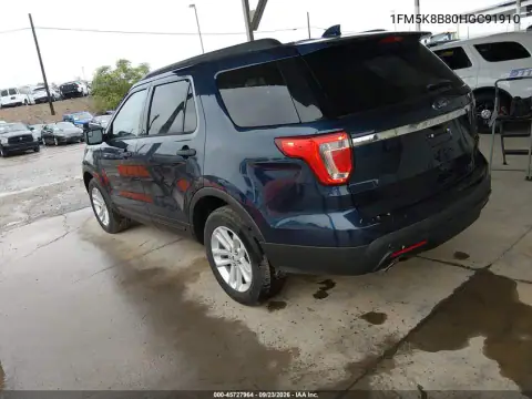1FM5K8B80HGC91910 — 2017 Ford Explorer, фото 4 з IAAI 21.10.2026, Звичайний знос