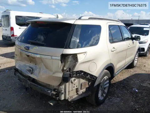 2017 Ford Explorer Xlt VIN 1FM5K7D87HGC76375 фото 5