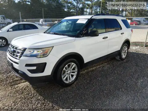 1FM5K7B80HGC51210 — 2017 Ford Explorer, foto 3 de IAAI 02.11.2026, Desgaste normal