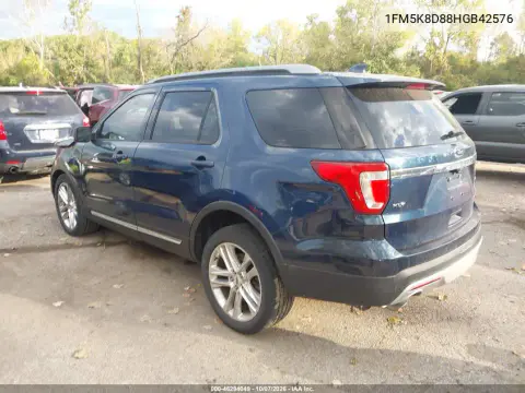 2017 Ford Explorer Xlt VIN 1FM5K8D88HGB42576 фото 3