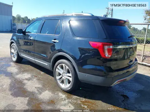 2017 Ford Explorer Limited VIN 1FM5K7F80HGE18563 фото 4