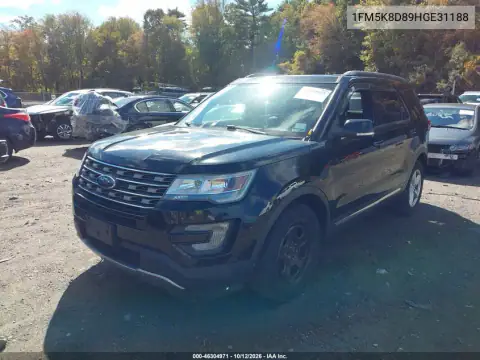 1FM5K8D89HGE31188 — 2017 Ford Explorer, photo 3 from IAAI, Right front