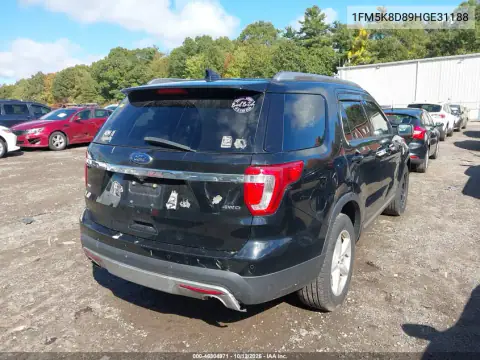 1FM5K8D89HGE31188 — 2017 Ford Explorer, photo 5 from IAAI, Right front