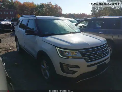 1FM5K8D83HGA39789 — 2017 Ford Explorer, photo 2 from IAAI, Not reported