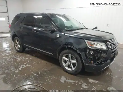 1FM5K8DH5HGC47530 — 2017 Ford Explorer, Prawy przód, zdjęć przed naprawą