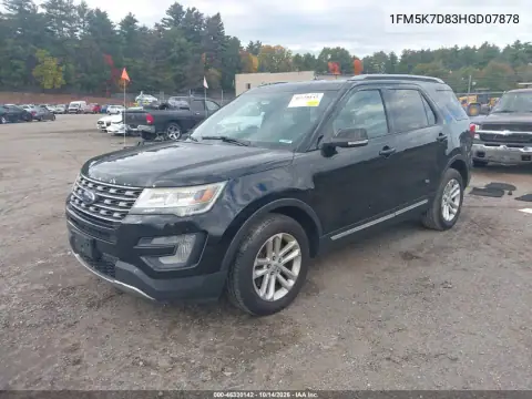 1FM5K7D83HGD07878 — 2017 Ford Explorer, photo 3 from IAAI, Rear end