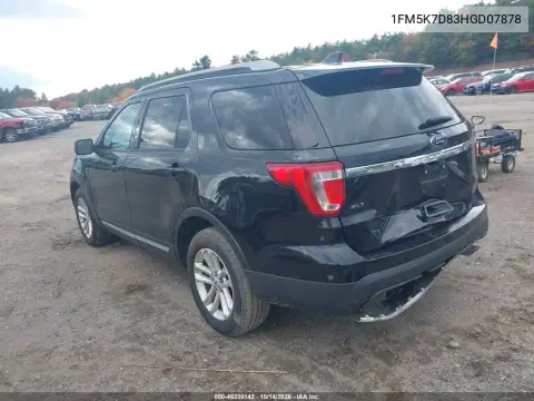 1FM5K7D83HGD07878 — 2017 Ford Explorer, photo 4 from IAAI, Rear end