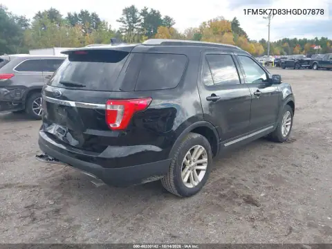 1FM5K7D83HGD07878 — 2017 Ford Explorer, photo 5 from IAAI, Rear end