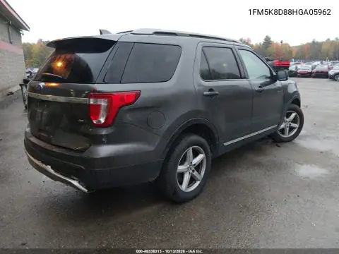 1FM5K8D88HGA05962 — 2017 Ford Explorer, фото 5 с аукциона IAAI, Задняя часть