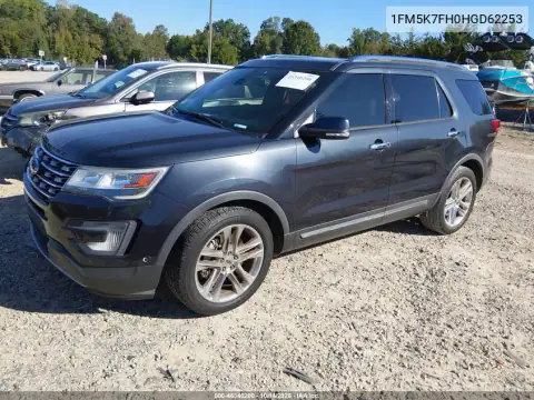 1FM5K7FH0HGD62253 — 2017 Ford Explorer, zdjęcie 3 z IAAI 28.10.2026, Tył