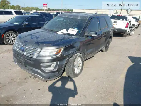 1FM5K7DH6HGC36658 — 2017 Ford Explorer, фото 2 с аукциона IAAI, ПЕРЕДНЯЯ ЧАСТЬ