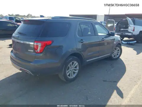 1FM5K7DH6HGC36658 — 2017 Ford Explorer, фото 4 с аукциона IAAI, ПЕРЕДНЯЯ ЧАСТЬ