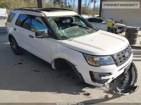 1FM5K8GT4HGE00477 — 2017 Ford Explorer, Left and right sides, before-repair photos