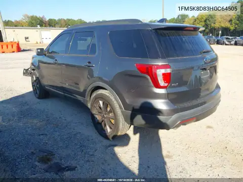 1FM5K8D83HGC64505 — 2017 Ford Explorer, foto 4 de IAAI 28.10.2026, Delantera izquierda