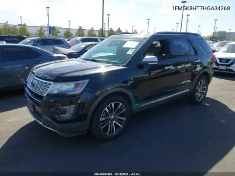 1FM5K8HT7HGA34268 — 2017 Ford Explorer, photo 3 from IAAI, Front end