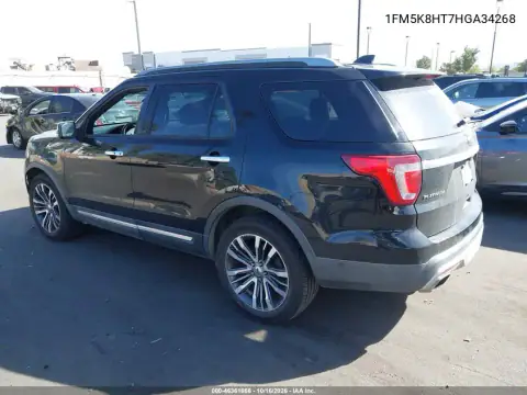 1FM5K8HT7HGA34268 — 2017 Ford Explorer, photo 4 from IAAI, Front end