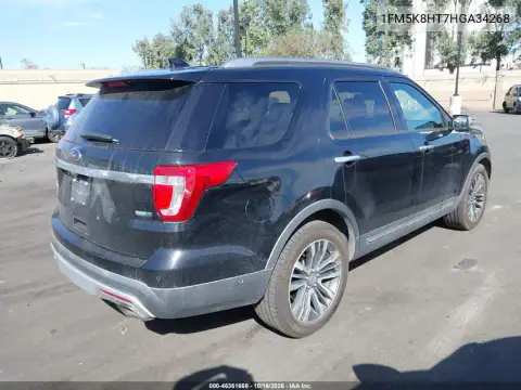 1FM5K8HT7HGA34268 — 2017 Ford Explorer, photo 5 from IAAI, Front end