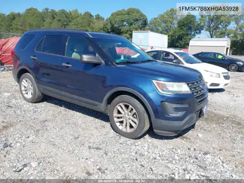 1FM5K7B8XHGA53928 — 2017 Ford Explorer, Front end, before-repair photos