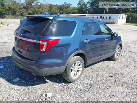 1FM5K7B8XHGA53928 — 2017 Ford Explorer, Przód, zdjęć przed naprawą
