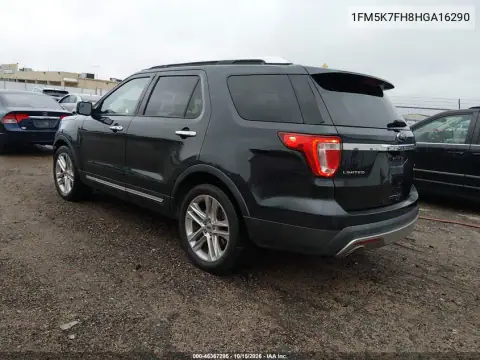1FM5K7FH8HGA16290 — 2017 Ford Explorer, фото 4 з IAAI 30.10.2026, Град