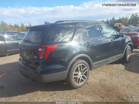 1FM5K8GT0HGA52368 — 2017 Ford Explorer, zdjęcie 4 z IAAI 30.10.2026, Normalne zużycie