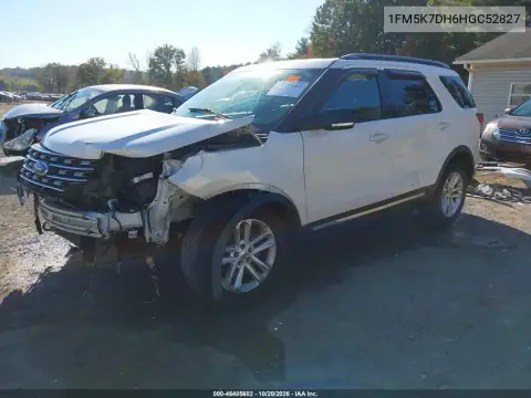 1FM5K7DH6HGC52827 — 2017 Ford Explorer, photo 3 from IAAI, Front end