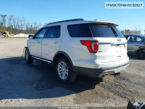 1FM5K7DH6HGC52827 — 2017 Ford Explorer, photo 4 from IAAI, Front end