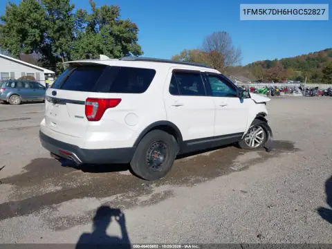 1FM5K7DH6HGC52827 — 2017 Ford Explorer, photo 5 from IAAI, Front end