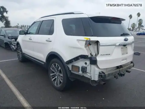 1FM5K8HT1HGA76578 — 2017 Ford Explorer, фото 22 з IAAI, Задня частина
