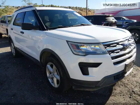 1FM5K8BH3JGC45221 — 2018 Ford Explorer, Естественный износ, фото до ремонта