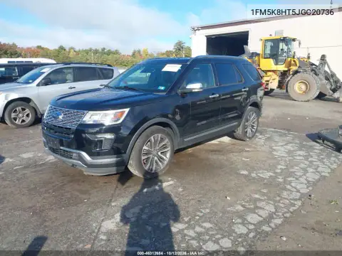 1FM5K8HT5JGC20736 — 2018 Ford Explorer, zdjęcie 3 z IAAI, Tył