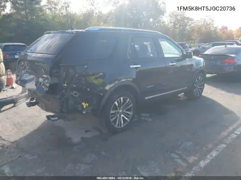 1FM5K8HT5JGC20736 — 2018 Ford Explorer, zdjęcie 5 z IAAI, Tył