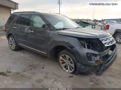 1FM5K8F80JGA15341 — 2018 Ford Explorer, опрокидывание, фото до ремонта