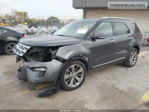 1FM5K8F80JGA15341 — 2018 Ford Explorer, zdjęcie 2 z IAAI, Dachowanie