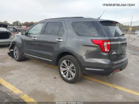 1FM5K8F80JGA15341 — 2018 Ford Explorer, zdjęcie 3 z IAAI, Dachowanie
