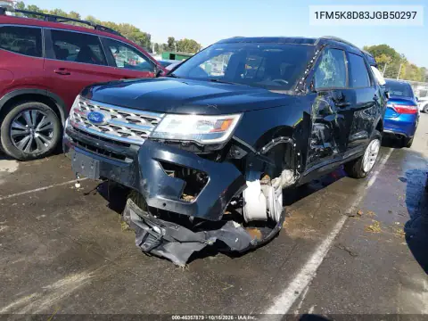 1FM5K8D83JGB50297 — 2018 Ford Explorer, photo 2 from IAAI, Rollover