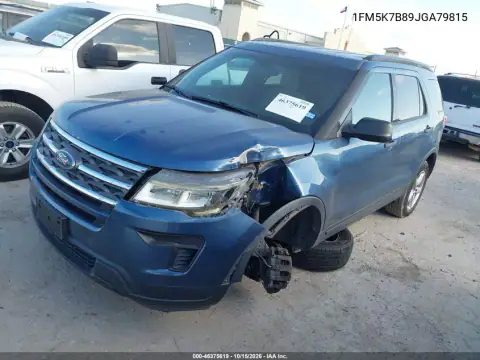 1FM5K7B89JGA79815 — 2018 Ford Explorer, photo 3 from IAAI 26.10.2026, Left front