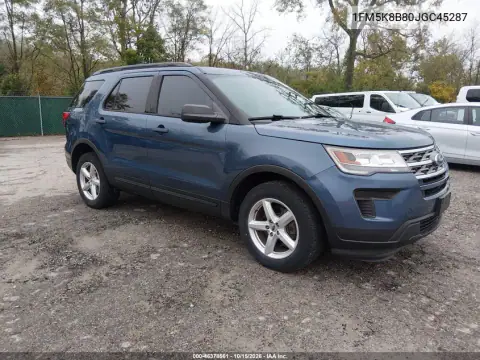 1FM5K8B80JGC45287 — 2018 Ford Explorer, ბუნებრივი ცვეთა, ფოტოები შეკეთებამდე