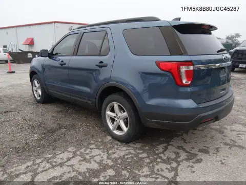 1FM5K8B80JGC45287 — 2018 Ford Explorer, ფოტო 4, IAAI 27.10.2026, ბუნებრივი ცვეთა