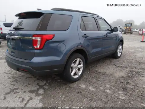 1FM5K8B80JGC45287 — 2018 Ford Explorer, ფოტო 5, IAAI 27.10.2026, ბუნებრივი ცვეთა