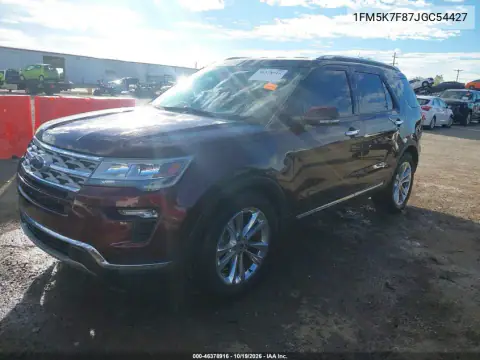1FM5K7F87JGC54427 — 2018 Ford Explorer, zdjęcie 3 z IAAI, Prawy bok