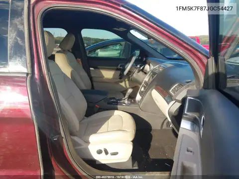 1FM5K7F87JGC54427 — 2018 Ford Explorer, Prawy bok, zdjęć przed naprawą