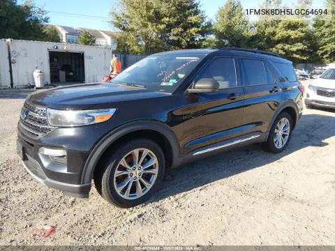2020 Ford Explorer Xlt VIN 1FMSK8DH5LGC64694 фото 2