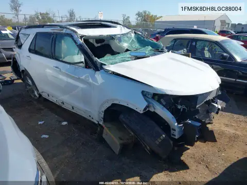 1FMSK8DH8LGC88004 Ford Explorer 2020 — повреждение Опрокидывание, фото до ремонта
