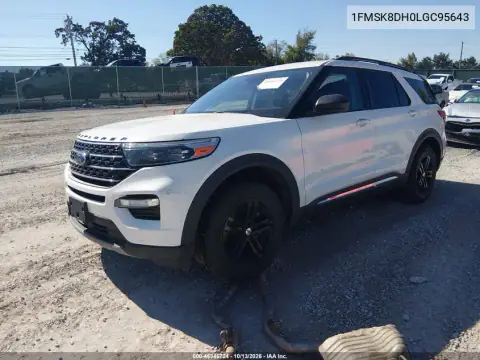 1FMSK8DH0LGC95643 — 2020 Ford Explorer, photo 3 from IAAI, Right rear